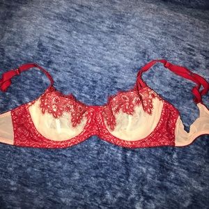 Victoria Secret nude and red bra